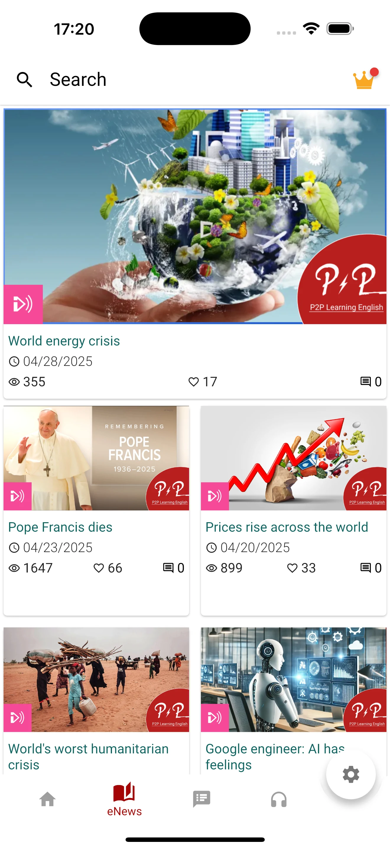 English Listening: Podcast screenshot