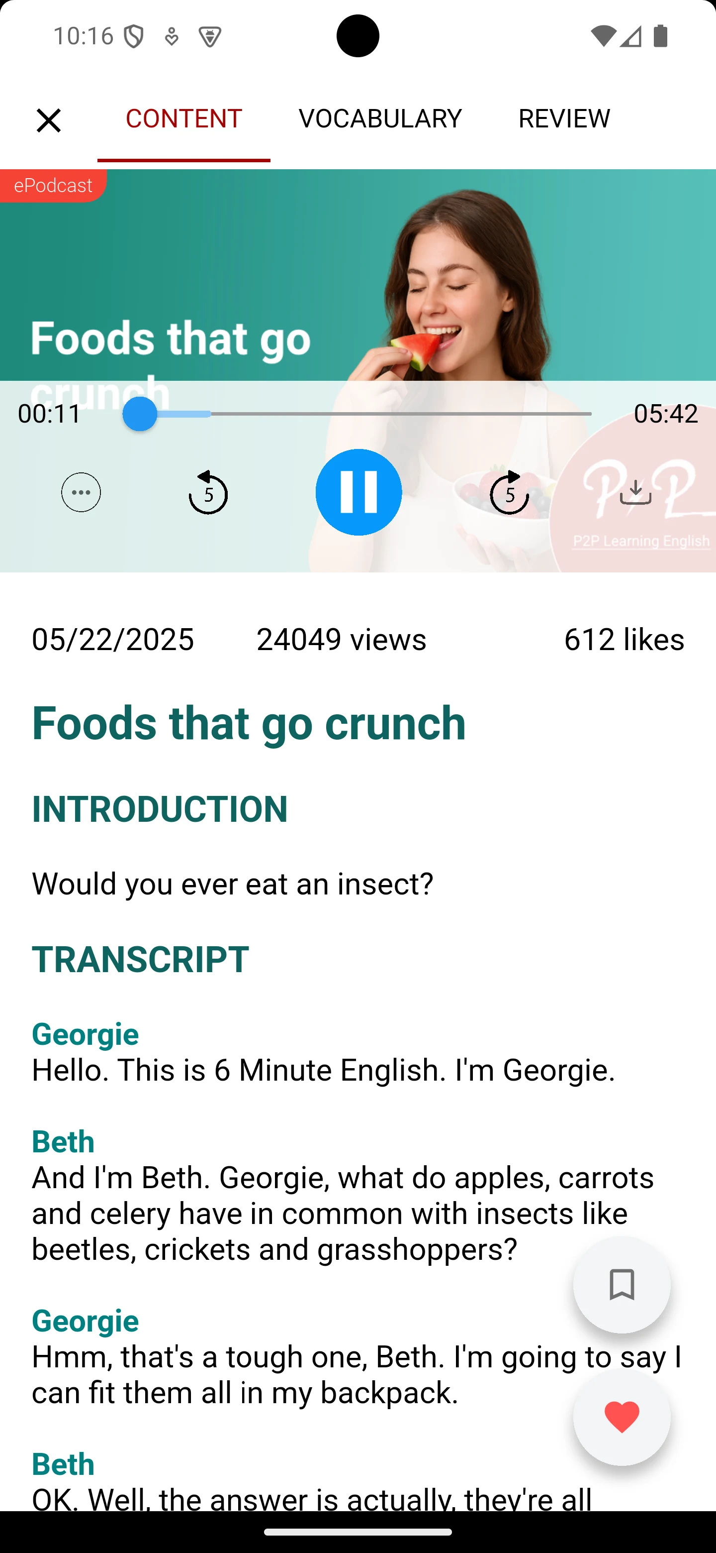 English Listening: Podcast screenshot